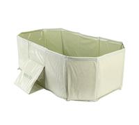 Acouto Baignoire pour Enfants Grande Baignoire Pliante Portable avec Bouchon de Vidange La Est à La Fois Maki pour Enfants Pliante pour Tout-petits de Voyage pour Tout-petits Pliable pour bébé (GREEN)