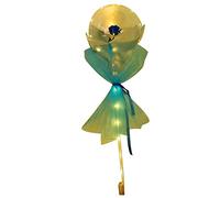Acouto Ballon Lumineux Bouquet Rose Bouquet Transparent Saint Valentin Cadeaux avec du Carton Complet Simulation Rouge Full Red Derni (BLUE)