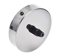 Acouto Base de Plafonnier de 10 Cm, Plaque Ronde en Aluminium plaqué, Support de Lampe de Plafond pour la Maison et le Bureau, Bronze Vert et Service en Aluminium à Haute Teneur en, matériau] (BLACK)