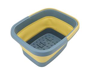 Acouto Bassin de Massin de Baignoire en Silicone Pliable pour la Maison Utiliser un Seau de Spa à Pied Compact (GREEN)