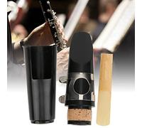 Acouto Bec de Clarinette et Anche pour Musiciens, ABS Noir Durable