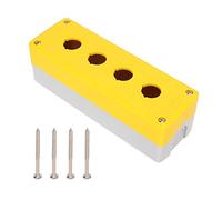 Acouto BERM Boîte de Commande de Commutateur à Bouton-poussoir Industriel 4 Gangs, Instrument Jaune ABS étanche dans des Conditions de Protection, étanche, STABLE, Défavorable, SÉCURISÉ, Corrosion