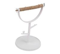 Acouto Bird Stand Wood Slip Portable Tablet Top Tental Training Playing Perch pour Le Poteau Extérieur Intérieur fabriqué en Bois d'origine et d'oiseau Standparrots Training Standparrots Tabletop