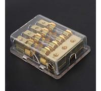 Acouto Bloc de Boîte de Support de Circuit Stéréo Automatique de Voiture 12V 60A dans 4 Voies, Utilisation Bonne Tension GR HolderFuse BoxFuse BlcokFuse Box HolderBlade Holder60A Holder