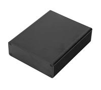 Acouto Boîte à Instruments pour Circuits Imprimés, Boîtes électriques, Boîtier de Projet électronique en Aluminium Noir avec Conception de Type divisé, Finition Mate, Coque de Protection contre la
