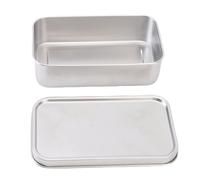 Acouto Boîte à Lunch 304 Récipient à Lunch Portable en Acier Inoxydable avec Sangle pour Pique-nique à l'école de Bureau 304 Inoxydable Anti H BoxStainless Steel BoxStainless Steel