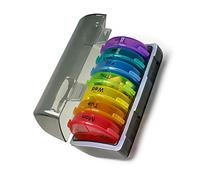 Acouto Boîte à Médecine Hebdomadaire et 7 Couleurs 21 Compartiments Good Scelling Portable 7 Jours Days de Stockage de Médicaments. Médicaments Ouverts Médecines Hebdomadaires Box Jours Boîte