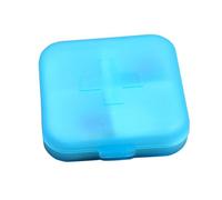 Acouto Boîte à Pilules, Mini-Porte-Porte-pilules Portable Mini-Contenant de Rangement avec 4 Compartiments pour Les Suppléments de Vitamines d'huile Poisson, étui l'organisateur Pilule Voyage