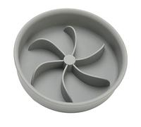 Acouto Bol d'alimentation Lente en Silicone épais pour éviter l'étouffement Colonne en Forme de Pétale Coins Arrondis pour Chien Mangeoire Lente Pétale de Colonne Qui Descend Le Chien Conception