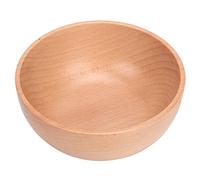 Acouto Bol en Bois à Bord à Bord limité, Salade de Riz à Soupe Bol à Manger pour la Cuisine ou le Restaurant, avec une Couleur en Bois Lisse, Idéale pour le (Grande taille 14 * 6cm)
