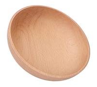 Acouto Bol Rond en Bois de Hêtre Domestique, Bol Rond en Bois de Hêtre pour Servir la Salade, les Fruits, la Sauce, le Riz, les Pâtes et les Céréales, Grand 18x4 5cm/7 08x1 77in Est l'idéal pour