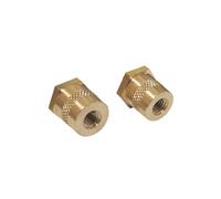 Acouto Borne de Batterie en Laiton Mâle à Filetage M6, Postes de Charge, Accessoires de Réparation et de Modification de Batterie (Golden)