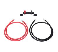 Acouto Borne de Saut de Batterie Bornes de Batterie à Distance 4 AWG 1,2 M Kit de Relocalisation avec Supports de Montage Haute Résistance pour UTV ATV Voiture Camions RV Tracteur Bateau