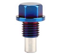 Acouto Bouchon de Carter D'huile Magnétique Universel en Alliage de Titane avec Forte Aspiration Magnétique, Idéal pour la Modification de Voiture (M12x1.5)