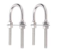 Acouto Boulons en U M12, Collier de Serrage en U en Acier Inoxydable 304 avec Conception Robuste pour Applications Automobiles Industrielles, Installation Facile