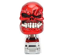 Acouto Bouton de Volant Tête de Mort, adapté aux Voitures, Camions, Tracteurs, Bateaux, Haute qualité et Métal, Bouton de Suicide au Volant Facile à InstallerSpinner Poignée de Puissance (Rouge)