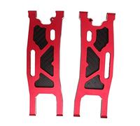 Acouto Bras de Suspension Arrière de Voiture RC Bras Oscillant en Alliage d'Aluminium Kit de Plaque de Carbone Anti-poussière pour Voiture Télécommandée 1/8 Luge Le Matériau en Aluminium Rouge Est