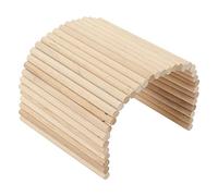 Acouto Bridge de Hamster en Bois Ponts Flexibles pour Les Petits Animaux, Pont Arrière de Rat en Bois Naturel pour Cobayes, Chinchillas et Lapins, Tunnel de Bouleau pour Les Hamsters et Lapins