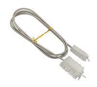Acouto Brosse de Tuyau de Filtre d'aquarium Pliable et Flexible à Double extrémité, Brosse de Nettoyage de Tuyau pour Aquariums, Pompes et Tuyaux Bleu Est de Nettoyage Qui et la Tête en Nylon sont