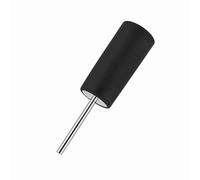 Acouto Brosses de Toilette de Balayage, Accessoires de Balayage de Salle de Bains Antirouille de Bidon Portatif D'acier Inoxydable Peu Encombrant pour L'hôtel à la Maison (BLACK)