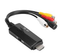 Acouto Câble Adaptateur de Convertisseur vers AV 1080P HD Mâle vers Femelle pour TV Magnétoscope DVD/DVD/boîtier de Lecteur de Câble///Th ConverterAdaptateur VidéoCâble de Conver