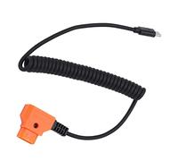 Acouto Câble d'alimentation de Type C et D, Plastique et Alliage, Conception Flexible, Compatible avec Les Appareils Photo Numériques Universels, Longueur Réglable de 35 à 90 Cm