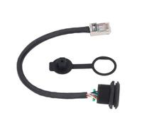 Acouto Câble de Connecteur Femelle à 8 Broches Filetage E13 vers RJ45 Câble de Connecteur en PVC Non blindé Droit Mâle à 8 Broches Cette Façade de Panneau Est Femelle à de à de Montage Avant