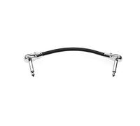 Acouto Câble de Raccordement pour Pédale d'effet de Guitare, Câble de Raccordement Plat, Cordon de 6, 35 Mm, Conception de Crêpes à Angle Droit, Durée de Vie de 30 Cm, Pancak de pour GuitareCâble