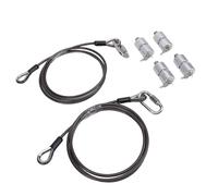 Acouto Câble de Remplacement avec Clips à Ressort et Rouleaux EZ 125542 GMNR925 pour Assistance de Hayon de Remorque Gorilla Silver Gorilla Trailer Assi Câble d'Assistance de Porte de Remorque et