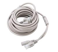 Acouto Câble de Vidéosurveillance Ethernet RJ45 + DC pour Caméras IP, Système NVR, 10Mbps, 100Mbps, Intérieur et Extérieur, 5M