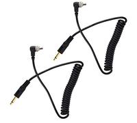 Acouto Câble Universel 3,5 Mm vers Mâle Flash PC Sync, Cordon en Spirale