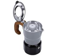 Acouto Cafetière Italienne à Percolateur, Aluminium, 15 Centimètres | Conception en aluminium durable, Soupape de sécurité pour l\'infusion, Compatible avec diverses cuisinières, Excellent pour