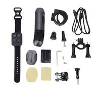 Acouto Caméra d'action 4K, Ouverture F2.8, Double Objectif Avant et Arrière, Caméra Casque WiFi avec Bracelet de Contrôle, étanche IP66 pour Moto, Vélo, Photographie en Extérieur