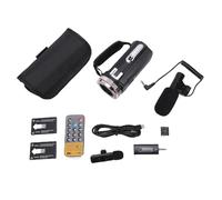 Acouto Caméra Vidéo 6K, Caméscope HD à Double Objectif 64 MP avec écran Rotatif de 3 Pouces, Zoom Numérique 21x, Grand Angle 120°, Stabilisation 240, pour Vlogging de Voyage