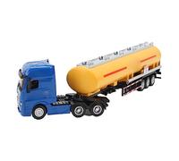 Acouto Camion-citerne à pétrole: 50 Tracteur Remorque Transport Toy Transport Véhicules Modèle Toys pour Garçons Cadeaux Huile d'automne Yellow Ce Camion en Alliage en Alliage d'Huile (Yellow)