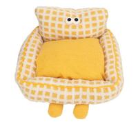 Acouto Canapé-lit pour Animaux de Compagnie, Doux et Chaud, en Peluche, Détachable, Lavable, pour Chat, Chiot, Lapin, M Offrant Un Petit Confort pour Les Chats Qui Dorment, Large Spot pour Les (L)