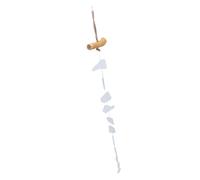 Acouto Carillon éolien Conception de Bois flotté Artisanal, 4,5 Oz, Décoration Extérieure Intérieure en Verre de Mer (Style B)