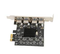 Acouto Carte d'extension PCIE vers USB 4 Ports USB 3 0 5 Gbps Contrôleur Hub USB3 0 Auto-alimenté Haute Vitesse pour Carte Facilement Un PC d'extension PCIE vers USBCarte PCI USBUSB 3 0 5Gpbs