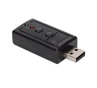 Acouto Carte Son Virtuelle Amplificateur Interne et Commandes de Volume Carte Son 7 Canaux avec Connexions 3 Ports 5 Mm et Microphone Via VirtuelleCarte 7 CanauxSon 3D