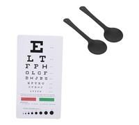 Acouto Carte Yeux Double Face, Test de Vision des Couleurs avec 2 Pièces Oculaire Cluder, Examen Optométrique à 15,24 cm, pour Optométristes et Ophtalmologistes