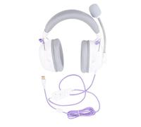 Acouto Casque de Jeu USB Filaire HiFi 7. Son Surround avec Microphone Antibruit Casque Supra-auriculaire Léger Blanc également Nouveau Gameplay de Déverrouillage du Volume EQ. Effet Rencontre (#12)