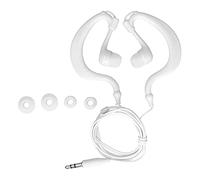 Acouto Casque de Natation, écouteurs à Conduction Osseuse ABS avec Prise 3,5 Mm, étanche IP68, Conception Filaire 80 Cm, Bouchons d'oreille de Remplacement pour la Natation, la Course à Pied, Le