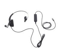 Acouto Casque Téléphonique avec Microphone Antibruit, Prise en Charge Seule Oreille, Connecteur USB C vers USB 3,5 Mm, Casque VoIP Fixe pour PC, Ordinateur Portable, Tablette, l'annulation Noire