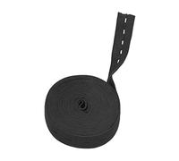 Acouto Ceintures Découpables, Bande élastique Tissée pour Projets de Bricolage, Bande en Caoutchouc de 5 M pour Accessoires Vestimentaires (BLACK)