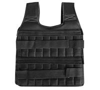 Acouto Chargement Maximum 15 Kg/35 Kg Gilet lesté Réglable Veste de Poids Exercice Poids Chargement Tissu Musculation durabilité 32 de Long pour le en Maille Pochettes Réglables