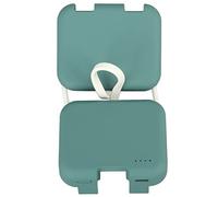 Acouto Chargeur de Téléphone Portable, Type de Arrière Folie intégré Le Câble Mini-Taille, Banque d'alimentation Ultra Mince avec Câble D'interface iOS et Câble de Type C