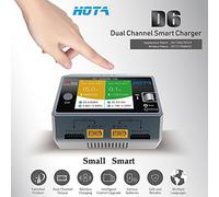 Acouto Chargeur Intelligent Double Canal D6 2 * DC325W 15A pour Batterie Lipo NiMH Téléphone Efficacité de Charge sans Fil à Un Algorithme Prenant en Charge 650 W Plus Rapide Dual 0 94 pour Une