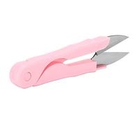 Acouto Ciseaux de Couture en Acier Inoxydable, Coupeur de Ligne de Pêche, Mini-ciseaux Compacts Portables avec Couvercle pour la Broderie, Fabrication, Coupe, Couture Domestique (Sucking rose)