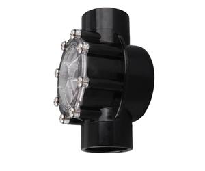Acouto Clapet Anti-retour 7235 de Remplacement à 180 Degrés pour Piscines et Spas, Débit Direct, Couvercle Transparent, Espacement des Passages Supérieurs Droits et Simples, les Contrôles Internes