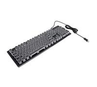 Acouto Clavier de Jeu avec Switch Blue Switch 104 Touches RVB RV Clavier Mécanique USB Backlit USB pour 7 8 10 XP pour OS X PC Ordinateur Portable Blanc Compatible Multimedia 12 You K Gaming (Black)